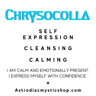 Chrysocolla Crystal ID Card